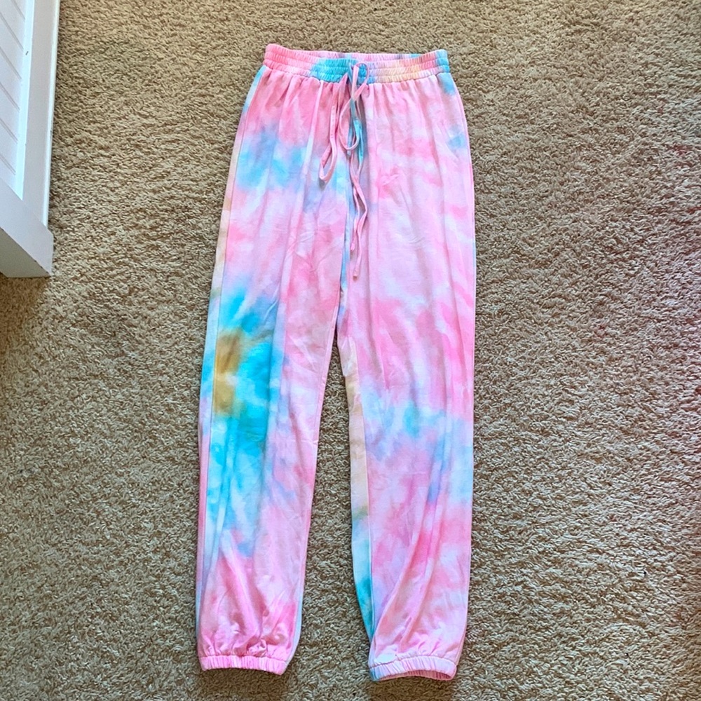 Rainbow Tie Dye Sweatpants